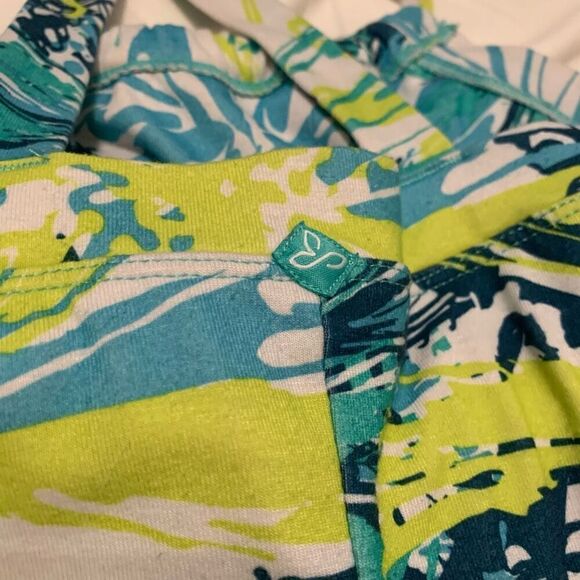 prAna XS Women's Racerback Halter Floral Tropical Print Sport Athletic Dress - Picture 5 of 6